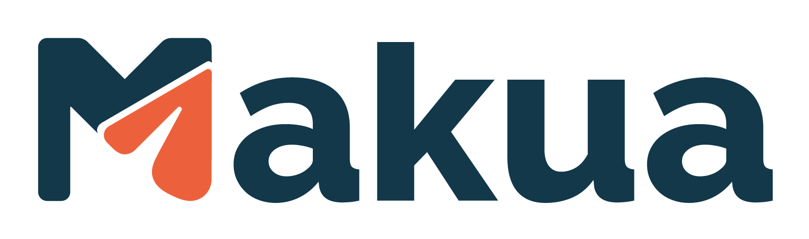 Logo colorido con nombre Makua